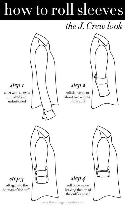 11 Life-Changing Style Tips from Pinterest - Corporette.com Clothes Tips, How To Have Style, How To Roll, Roll Sleeves, Mode Tips, How To Fold, Mode Casual, Man Ray, School Fashion