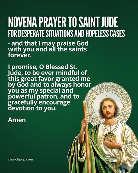 St. Jude, Saint Jude Prayer, St Jude Novena, St Jude Prayer, Novenas Catholic, St Judas, Catholic Prayers Daily, Catholic Theology, Spiritual Person