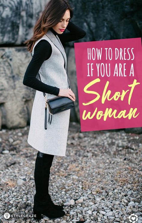 Outfit Ideas For Short Girls - How To Dress If You Are A Petite Or A Short Woman #fashion #fashiontips Short Girls Outfit Ideas, Style For Short Women, Short Women Outfits, Outfits For Short Women, Short Girl Outfits, Short Girl Fashion, Moda Hippie, Dress For Petite Women, Fashion For Petite Women