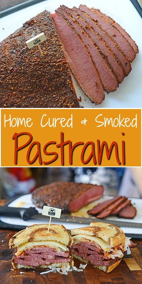 Smoked Pastrami Recipe, Smoked Pastrami, Recipes Meatless, Homemade Pastrami, Pastrami Recipe, Cured Meat Recipes, Homemade Sausage Recipes, Recipes Meat, Beef Brisket Recipes