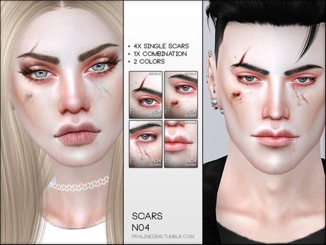 Pralinesims' Face Scars N04 The Sims 4 Cc Bruising, Sims 4 Cc Apocalypse Makeup, Wounds Sims 4 Cc, Sims 4 Cc Face Wounds, Sims 4 Face Bandages, Sims 4 Cc Bruising, Scar Cc Sims 4, Sims 4 Face Scars Cc, Sims 4 Bruising