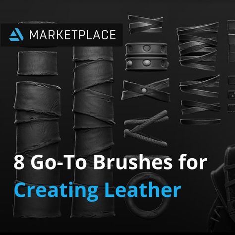 Leather Texture Drawing, Leather Sculpting, Zbrush Tips, Texture Study, Blender Character Modeling, Textures Painting, Leather Tutorial, Sculpting Tutorials, Zbrush Tutorial