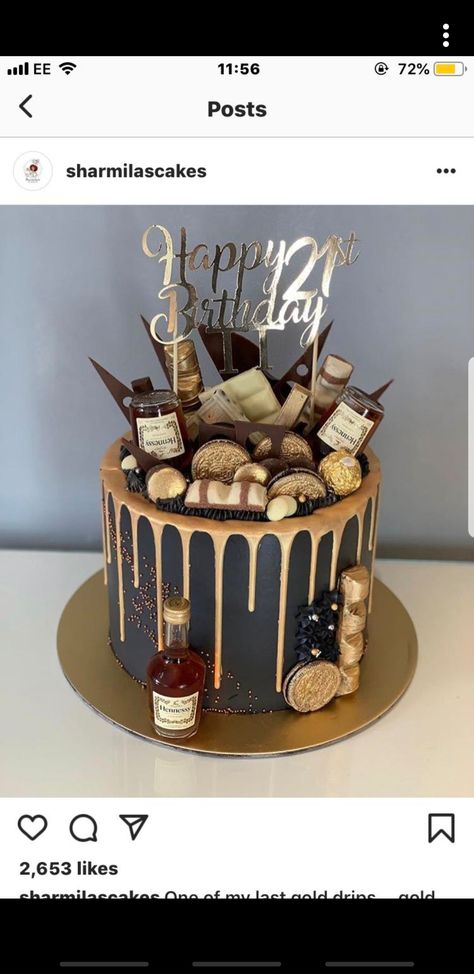 Grandpa Birthday Cake, 3 Tier Birthday Cake, 40th Birthday Cakes For Men, Fancy Birthday Cakes, 90th Birthday Cakes, Tiered Cakes Birthday, Wedding Cake Fresh Flowers, 70th Birthday Cake, Birthday Cake For Him