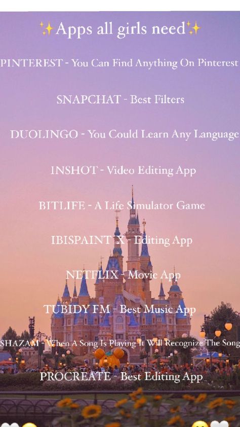 Asthetic Apps Every Girl Needs, Music Editing Apps, Girly Apps To Download, Apps Teen Girls Need, Free Apps You Need On Your Phone, Must Have Apps For Girls Iphone, Apps Every Teenage Girl Needs, Apps Girls Need, Apps To Download On Your Phone