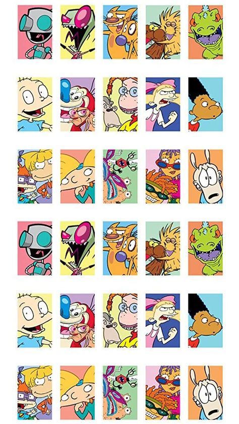 Nickelodeon Cartoon Characters, 90s Nickelodeon Cartoons, 90s Characters, 90s Cartoon Characters, Cartoon Network Art, 2000 Cartoons, 90s Wallpaper, Nickelodeon 90s, Old School Cartoons