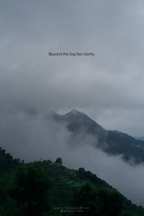 #mountains #hills #valley #soul #inner #peace #life #fog #journey #adventure Quotes On Hills And Mountains, Mountains Aesthetic Captions, Mountain Aesthetic Captions, Quotes About Nature And Peace, Hills Captions Instagram, Fog Caption For Instagram, Peaceful Captions, Peace Captions Instagram, Fog Quote