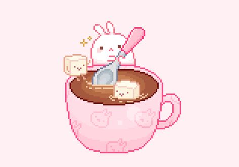 Pink Sweets, Pix Art, Pixel Art Design, Rock Crafts, Kawaii Drawings, Long Time Ago, Aesthetic Stickers, Phone Themes, Cute Gif