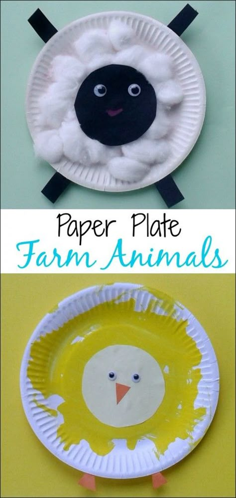 Farm Animal Crafts, Crafts For Toddlers, Farm Preschool, Baby Farm Animals, Toddler Arts And Crafts, Spring Craft, Farm Crafts, Animal Crafts For Kids, Daycare Crafts