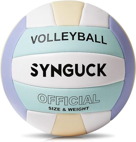 SYNGUCK Size 5 Volleyball,Official Soft Indoor Outdoor Volleyballs Sports Training Game Play Ball for Youth, Teenager, Adult Professional Volleyball, Indoor Volleyball, Volleyball Ball, Volleyball Inspiration, Volleyball Workouts, Desain Buklet, Volleyball Games, Volleyball Training, Play Volleyball