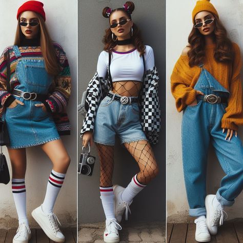 90s Fashion Outfits 1990s Style Baggy, 90s Theme Outfit Women, Retro Outfits 90s Style, Streetwear Fashion 2024, Retro Night Outfit, 90 Style Outfits 90s Fashion Party, 90 Style Outfits 90s Fashion, 90s Streetwear Women, 90 Party Outfits