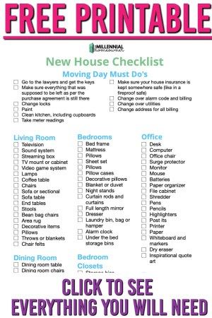 (All 229 Essential Household Items You Need for Your New Place) New House Checklist, First Home Checklist, Home Checklist, House Checklist, New Home Checklist, Our First Home, First House, Exterior Makeover, Moving Day