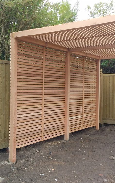 Slatted Screen, Blind Inspiration, Garden Dividers, Cedar Pergola, Wooden Pergola, Privacy Screen Outdoor, Outdoor Gardens Design, Backyard Living, Wooden Blinds