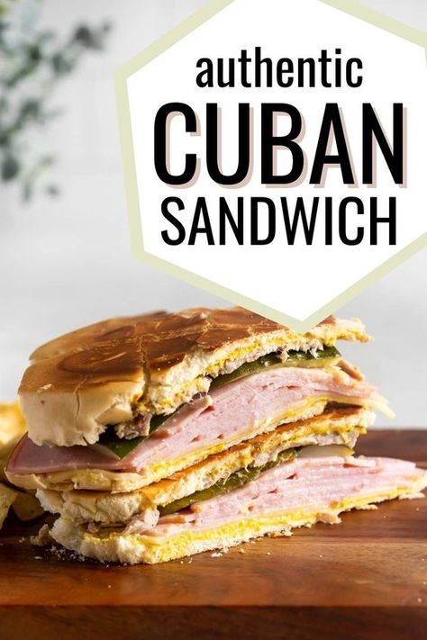 Essen, Cuban Pork Sandwich, Cubano Recipe, Pan Cubano, Cubano Sandwiches, Recipe With Ham, Sweet Ham, Sandwich Cubano, Cuban Sandwich Recipe