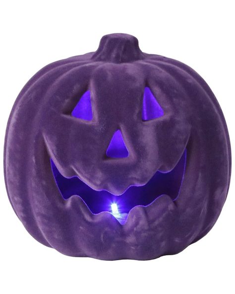 Flora Bunda Led 8in Flocked Pumpkin / Gilt Purple Halloween, Popular Toys, Velvet Pumpkins, Purple Design, Wedding Flower Girl, Buy Buy Baby, Online Home Decor Stores, Scary Halloween, Pottery Barn Kids