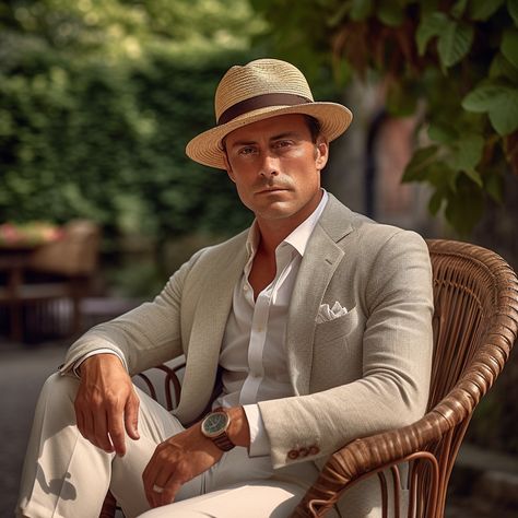 The Tumia Traditional Genuine Panama hat Review Panama Hat Outfit, Mens Panama Hat, Panama Hat Style, Mens Linen Suit, Italian Hat, Linen Suits For Men, Panama Hat Men, Cocktail Attire Men, Suit Hat