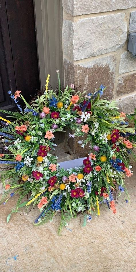 [🔥Last Day 50%OFF💐]Texas Wildflower wreath in 2022 | Wreath decor, Wildflower wreath, Spring door wreaths Spring Peony, Wildflower Wreath, Summer Front Door Wreath, Peonies Wreath, Wreath Hanger, Easter Design, Beautiful Wreath, Wreath Decor, Summer Wreath