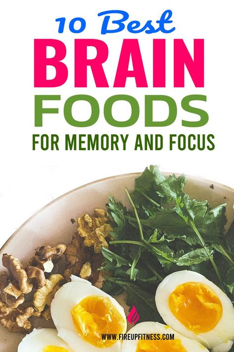 10 Best Brain Boosting Foods for Memory and Focus Foods For Memory, Brain Food Memory, Brain Food For Studying, Memory Boosting Foods, Foods That Improve Memory, Food For Memory, Good Brain Food, Focus Foods, Brain Healthy Foods