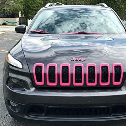 Pink your ride with these beautiful interior and exterior Jeep accessories. Ideas for Wrangler, JK and TJ. Pink Jeep Gladiator Accessories, 2016 Jeep Compass Accessories, Pink Jeep Accessories, Jeep Compass Accessories, Cool Jeep Accessories, Jeep Cherokee Accessories, Jeep Grand Cherokee Accessories, Watch Bands Women, Purple Jeep