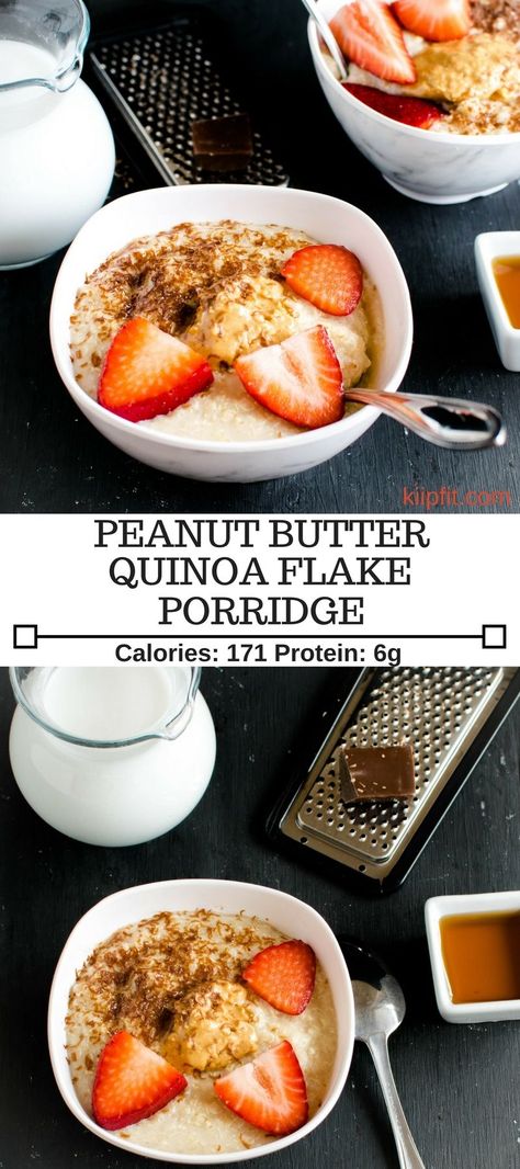 Quinoa Flakes Recipes, Peanut Butter Quinoa, Vegan Quinoa Recipes, Quinoa Flakes, Quinoa Bowls, Gf Breakfast, Vegan Breakfasts, Brunch Club, Vegan Quinoa