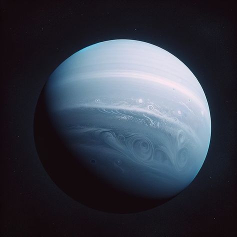 Uranus' Celestial Calm Canvas