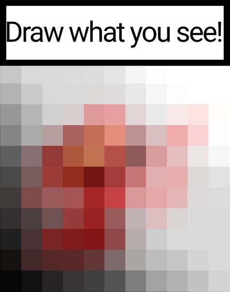 What You See Draw It Pixel, Draw What You See Challenge, What Do You See Draw It, What Do You See Draw It Challenge Pixel, Draw What You See, Draw What You See Pixels, Draw Your Oc Like This, Art Challenges, Art Style Challenge