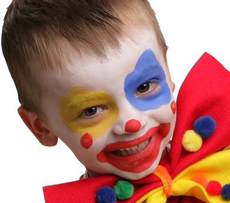 Clown Clown Face Paint, Face Painting For Boys, Ankle Bracelets Diy, Carnival Makeup, Send In The Clowns, Clown Faces, Face Painting Halloween, Kids Makeup, Clown Makeup