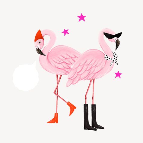 Flamingo Character, Cute Flamingo Illustration, Flamingo Infographic, Flamingo Drawing, Pink Flamingo Illustration, Pink Flamingos Poster, Flying Flamingo Illustration, Cute Animal Art, Flamingo Illustration