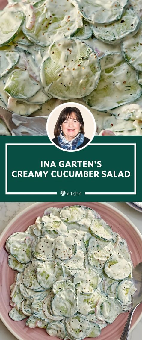 Best Cucumber Salad, Cucumber Onion Salad, German Cucumber Salad, Best Salads, Classic Salad, Creamy Cucumber Salad, Resep Salad, Ina Garten Recipes, Cucumbers And Onions