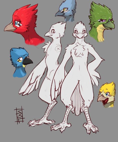 Bird Person Character Design Female, Bird Fursona Art, Bird Fursona Base, Avian Fursona, Bird Talons Drawing, Bird Fursona, Bird Anthro, Bird Character Design, Anthro Bird