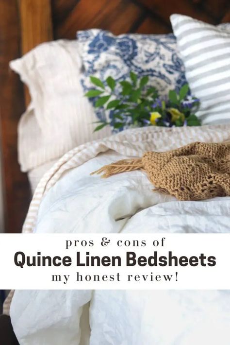 My Honest Review of Quince European Linen Sheets - The Duvall Homestead Linen Duvet Cover Bedroom, Quince Linen, Best Linen Sheets, Organic Bedding, Bedding Ideas, Natural Pregnancy, Natural Body Care, Linen Sheets, Linen Duvet Covers