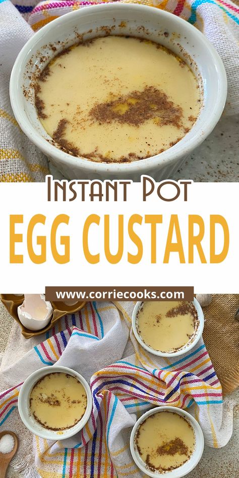 Instant Pot Egg Custard Recipes, Instant Pot Egg Pudding, Instant Pot Egg Custard, Instant Pot Custard Recipes, Instant Pot Egg Recipes, Instant Pot Egg Loaf, Instant Pot Custard, Custard Cups Recipe, Instant Pot Eggs