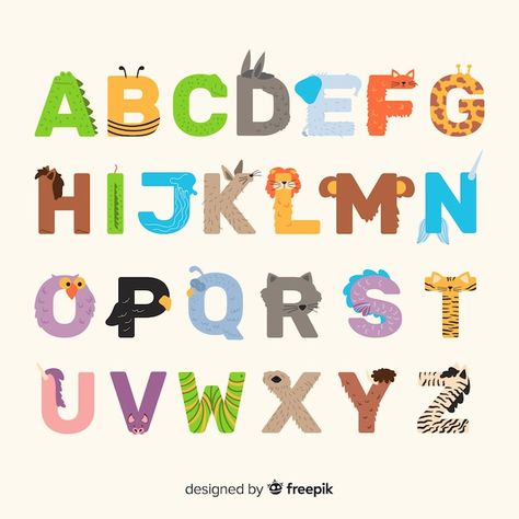 Adjective Words, Nature Font, Animal Alphabet Letters, Abc Print, Comic Font, Opposite Words, Alphabet Tracing Worksheets, Font Alphabet, Animal Letters