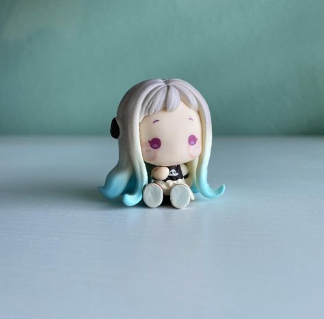 Chibi Clay Figures Diy, Clay Anime Figures Diy, Cute Clay Dolls, Anime Sculpture Clay, Clay Anime Ideas, Chibi Clay Figures, Clay Anime Figures, Anime Clay Figures, Anime Clay Art