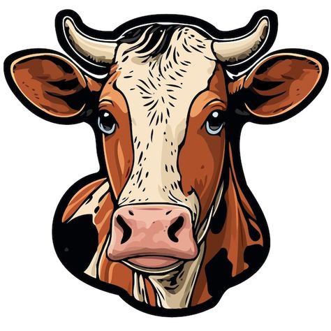 Pictures Of Cows Faces, Cow Head Drawing, Cartoon Cow Face, Biology Drawing, Cow Cartoon, Cow Graphic, Cow Logo, Cow Vector, Dj Images Hd