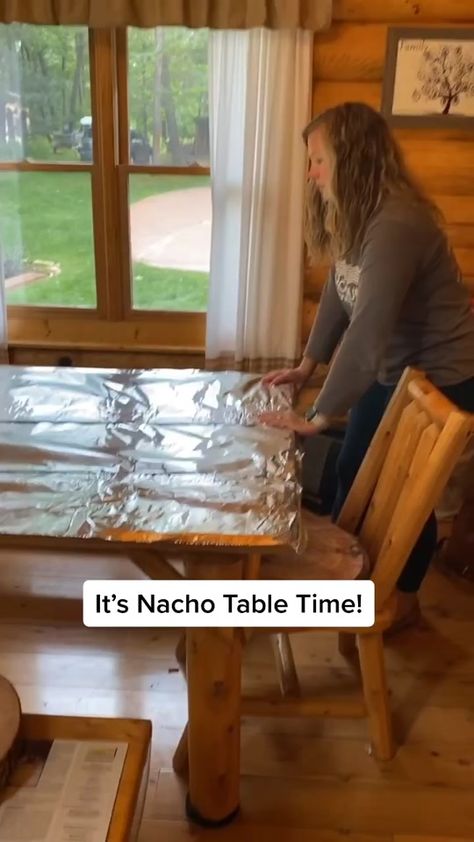 we always make a nacho table during family vacation 🧀🌮 #DontLeaveMe #MakeSomeoneSmile #nachotable #foryou #puremichigan #vacation #family Nacho Dump Table, Nacho On Table, Dump Dinners On Table, Nacho Table Party Ideas, Taco Board Ideas, Nacho Table Display, Table Nachos, Nacho Table, Game Night Table