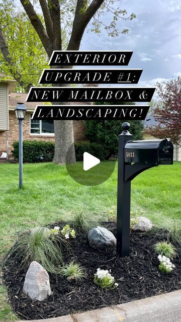 Laura Sima // Sima Spaces on Instagram: "Mailbox Before & After 📫 It’s the summer of exterior projects, and I’m starting with the front of our home! One step at a time, I’m working on improving our home’s curb appeal. Project #1 was giving our mailbox a makeover. It took me about 5 hours from start to finish to remove the old one, install a new one, and landscape around it. Pretty nice upgrade if I say so myself! 🙌  Tutorial coming soon! And I have plenty of additional projects planned, so make sure to follow along!   ⭐️Sources are on my @shop.ltk page (@simaspaces)  #mailboxupgrade #mailbox #landscaping #curbappeal #landscapingideas #mailboxscapes #diy #idiyedthat #diyprojects #diyhomeprojects #youcandoit #diyideas #curbappealmatters #curbappealideas" Landscaping Around Mailbox Ideas, Mailbox Landscaping, One Step At A Time, Project Plans, Old Ones, 5 Hours, Mailbox, Our Home, Curb Appeal