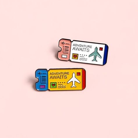 ✨ Welcome To Pin Klasika ✨
Share your memorable adventure story with these Enamel Pins that looks great on Your backpacks, Outfits, or anything else you would like to decorate  

More Pin for travelers 👇https://www.etsy.com/shop/PinKlasika?ref=seller-platform-mcnav&section_id=40243684

✉️ Feel free to send us an inquiry, we'll be happy to help you 💓 Julia Sarda, Expo Center, Ticket Design, Bag Badges, Travel Notes, Pin Enamel, Enamel Badges, Air Tickets, Creative Things