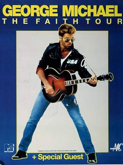 George Michael: The Faith Tour 10/8/1988 Irvine Meadows $24 w/ Sabrina Concert Branding, George Michael Poster, Picture Music, Tour Poster, Amazon Image, Tour Posters, Uk Kitchen, Amazon Uk, George Michael