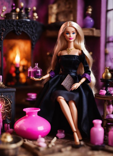 Barbie 
Barbie aesthetic 
Barbie witch 
Aesthetic 
Witch aesthetic 
Pink witch 
Aesthetic 
Witchcraft 
Pink world 
Pink dream 
Pink aesthetic Dark Barbie, Witch Barbie, Gothic Barbie, Barbie Witch, Halloween Barbie, Vampire Costumes, Barbie Aesthetic, Barbie Halloween, Witch Costumes