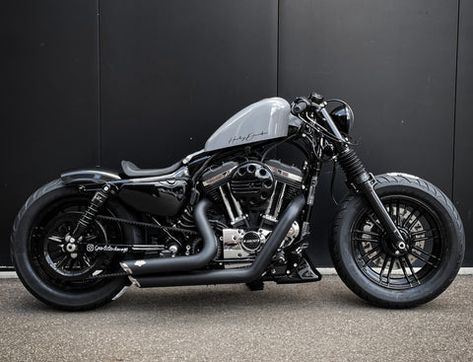 Harley 48 Custom, Drag Bar, Harley Davidson 48, Shadow Bobber, Custom Bikes Cafe Racers, Sportster 48, Hd Sportster, Harley Davidson Sportster 883, Bobber Style