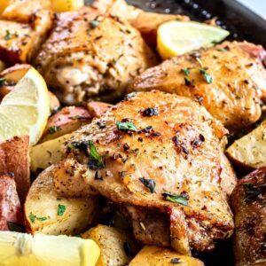 Greek Lemon Chicken And Potatoes, Lemon Chicken And Potatoes, Greek Bowl, Easy Greek Chicken, Greek Chicken And Potatoes, Greek Lemon Potatoes, Sheet Pan Meals Chicken, Lemon Chicken Pasta, Bone In Chicken