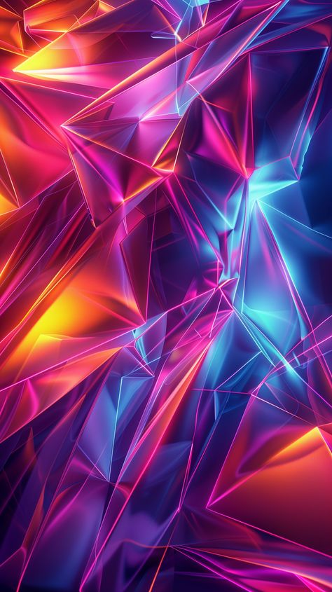 Amp up your phone's style with this vivid neon crystal wallpaper for both iPhone and Android devices. 💎✨ Las Vegas Downtown, Crystal Wallpaper, Glow Wallpaper, Geometric Wallpaper Iphone, Crystal Background, Cracked Wallpaper, Live Screen Wallpaper, Neon Backgrounds, Love Wallpaper Backgrounds