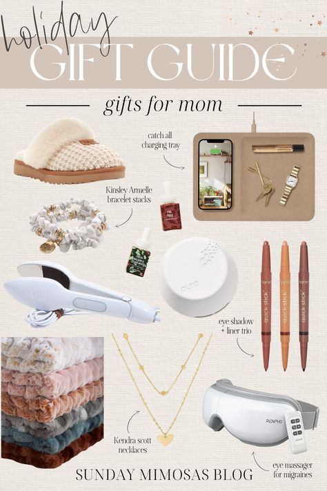 Looking for the best Christmas gifts for mom!? We're sharing all our favorite heartfelt and cozy gifts that mom is guaranteed to LOVE. From the softest throw blankets and UGG slippers to practical beauty and household products, we'll help you find the perfect gift ideas for mom this holiday season! Best Christmas Gifts For Mom, Homemade Gifts For Mom, Xmas Gifts For Mom, Christmas Presents For Moms, Mom Gift Guide, Thoughtful Gift Ideas, Birthday Presents For Mom, Christmas Gifts For Mum, Gift Ideas For Mom