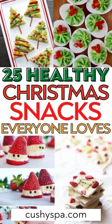 Christmas Potluck Snack Ideas, Kids Holiday Appetizers, Christmas Birthday Snacks, Healthy Holiday Snacks For Kids, Festive Snacks Christmas, Healthy Kids Christmas Snacks, Kids Christmas Appetizers, Healthy Holiday Treats Christmas, Christmas Kid Food