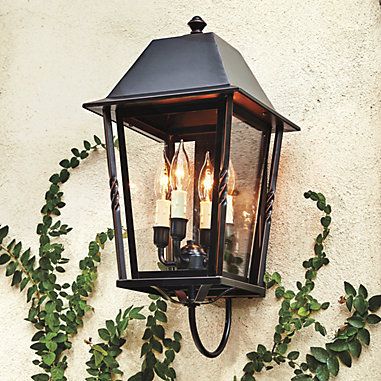 Audrey 4-Light Outdoor Sconce Lanterns, Gas Lanterns, Outdoor Light, Ballard Designs, Outdoor Wall, Candle Sconces, Wall Light, Outdoor Lighting, Lighthouse