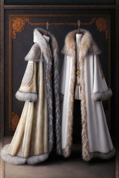 Winter Prince Outfit, Winter Outfits Fantasy Male, Fantasy Coat Male, Fur Fantasy Outfit, Royal Elf Clothes Male, Artic Outfit, Fantasy Winter Outfits, Winter Fantasy Clothing, Hanbok Male