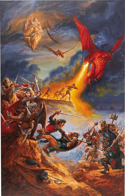 Jeff Easley, Advanced Dungeons And Dragons, Dungeons And Dragons Art, Fantasy Battle, Fantasy Images, Fantasy Paintings, Art Et Illustration, Fantasy Artist, High Fantasy