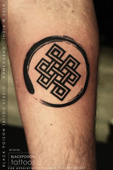 Knot Tattoo Meaning, Endless Knot Tattoo, Copenhagen Tattoo, Pleasure Tattoo, Tattoo Karma, Karma Symbol, Buddhist Symbol Tattoos, Buddhism Tattoo, Tato Mandala