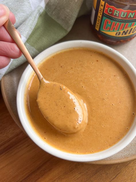 The Best 3-Ingredient Peanut Sauce Keto Peanut Sauce, Peanut Butter Sauce For Chicken, Pb2 Peanut Sauce, Peanut Stir Fry Sauce, Diy Peanut Sauce, Peanut Butter Spring Roll Sauce, Clean Peanut Sauce, Tofu Peanut Sauce, Spring Roll Peanut Sauce Recipe