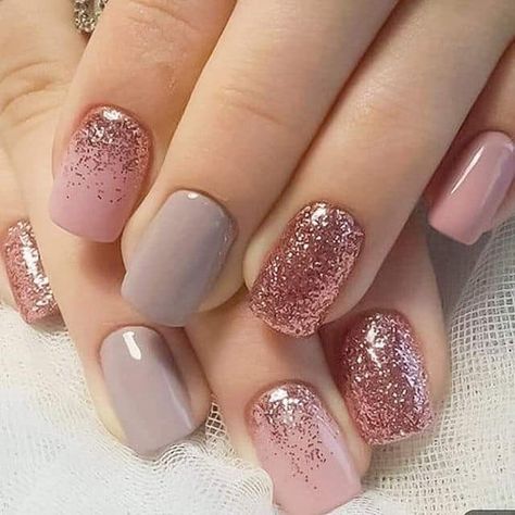 Gold Gel Nails, Nail Color Combos, Rose Gold Nails, Fabulous Nails, Color Street Nails, Himalayan Salt, Cute Nail Designs, Fancy Nails, Giza